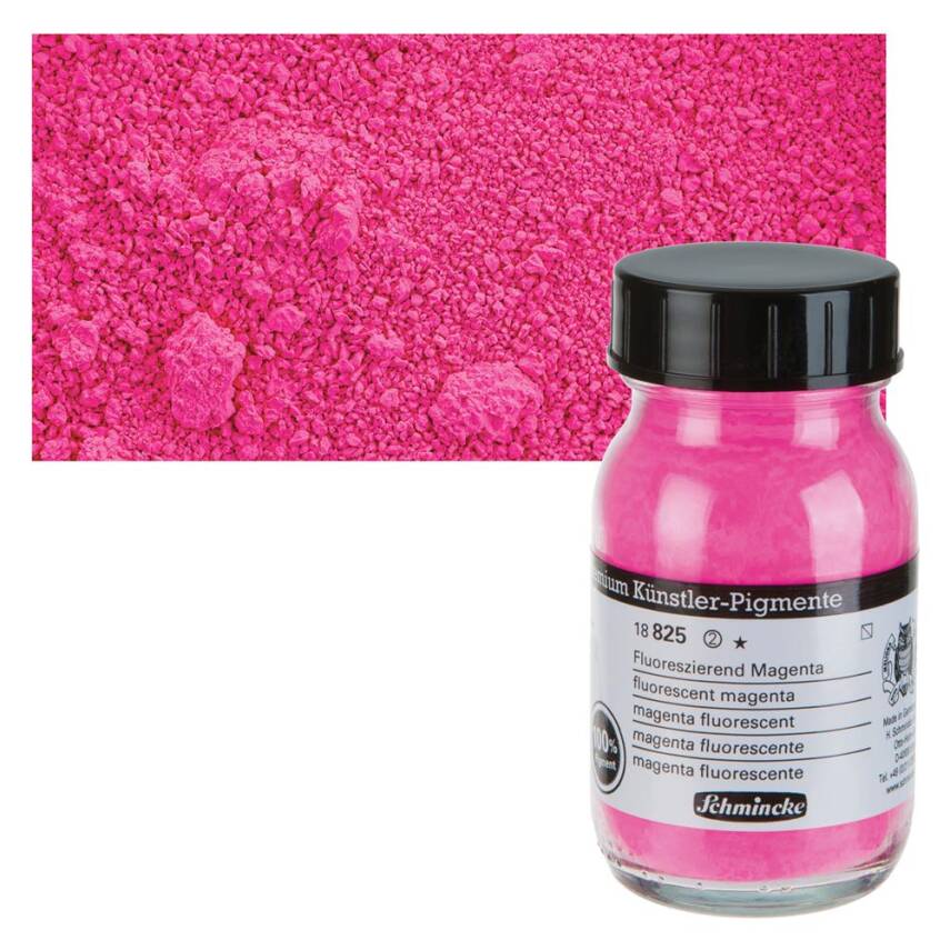Schmincke Powder Pigment Fluorescent Magenta 100 ml - 2