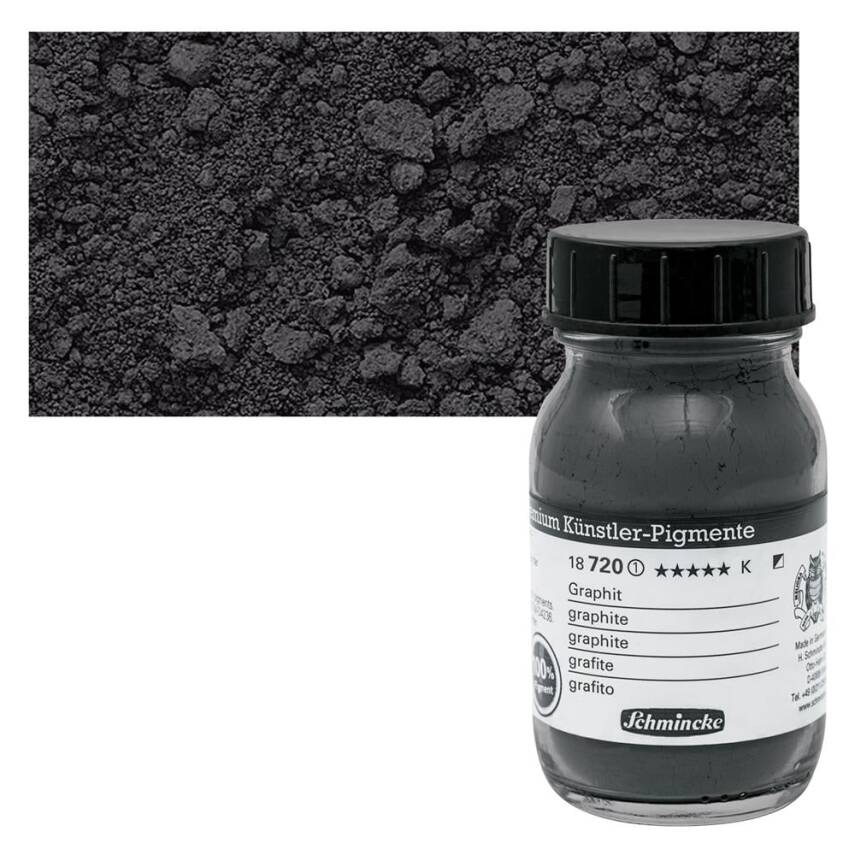 Schmincke Powder Pigment Graphite 100 ml - 1