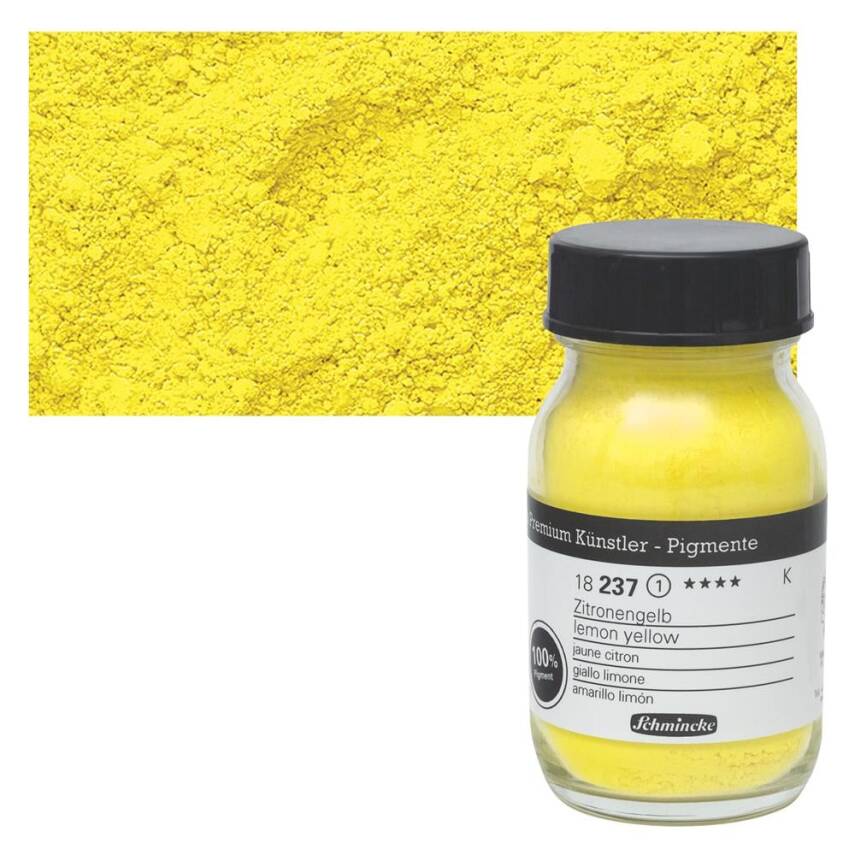 Schmincke Powder Pigment Lemon Yellow 100 ml - 2
