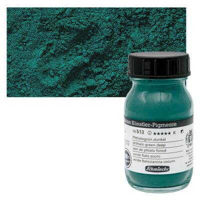Schmincke Powder Pigment Phthalo Green Deep 100 ml