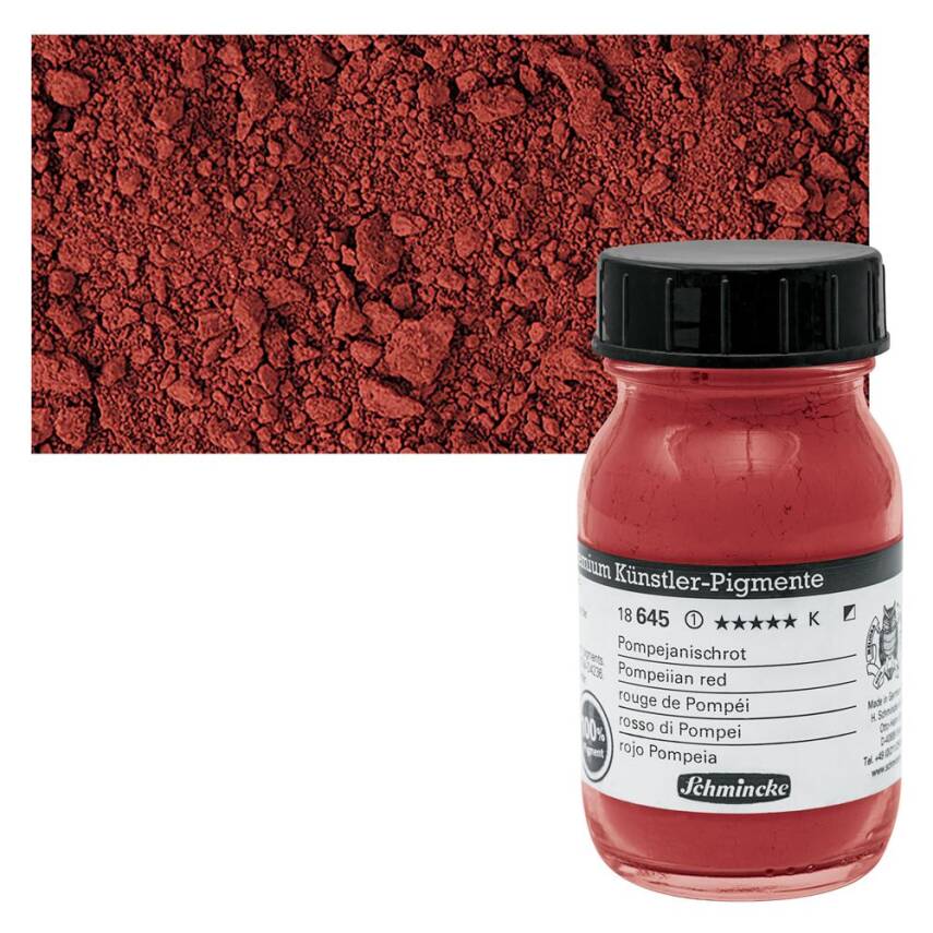 Schmincke Powder Pigment Pompeiian Red 100 ml - 2