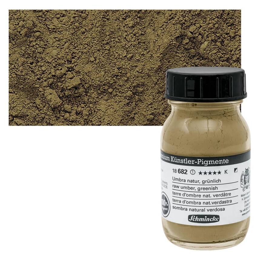 Schmincke Powder Pigment Raw Umber, Greenish 100 ml - 1