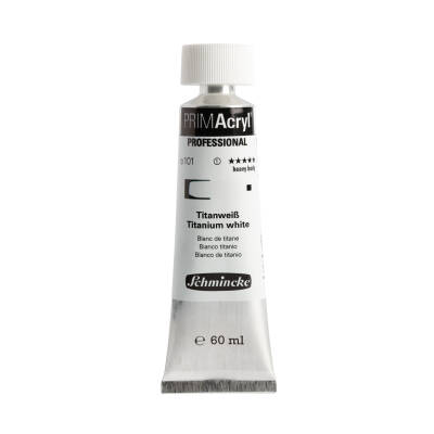 Schmincke Primacryl Artist Acrylic Paint 101 Titanium White 60 ml