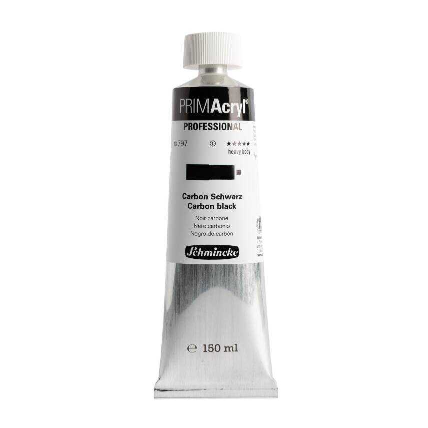 Schmincke Primacryl Artist Acrylic Paint 150 ml Series 1 797 Carbon Black - 1
