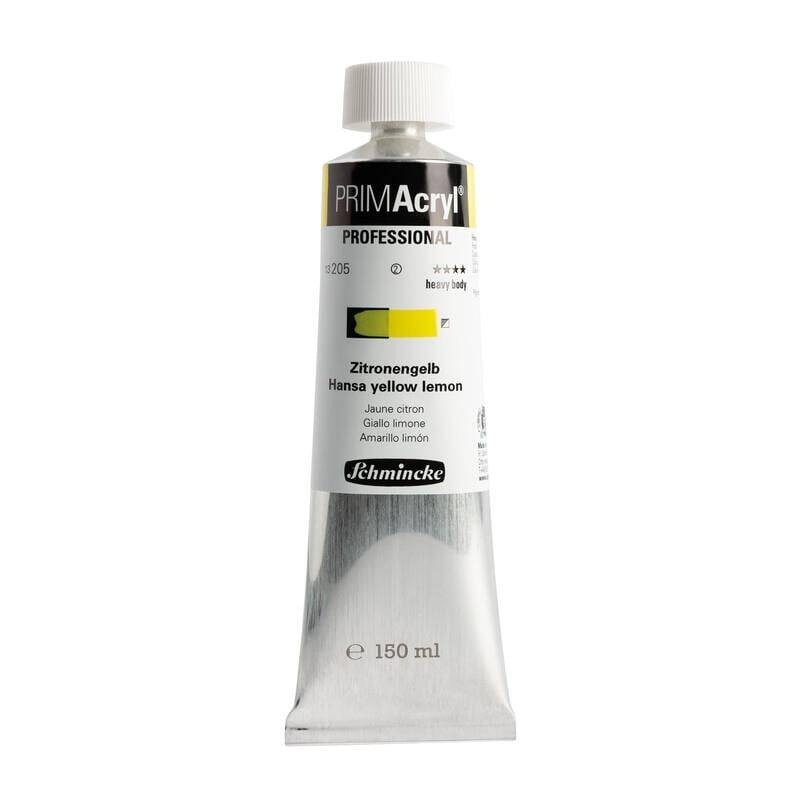 Schmincke Primacryl Artist Acrylic Paint 150 ml Series 2 205 Hansa Yellow Lemon - 1