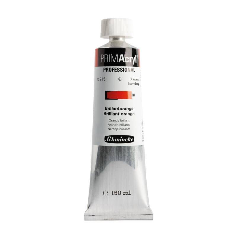 Schmincke Primacryl Artist Acrylic Paint 150 ml Series 2 215 Brilliant Orange - 1