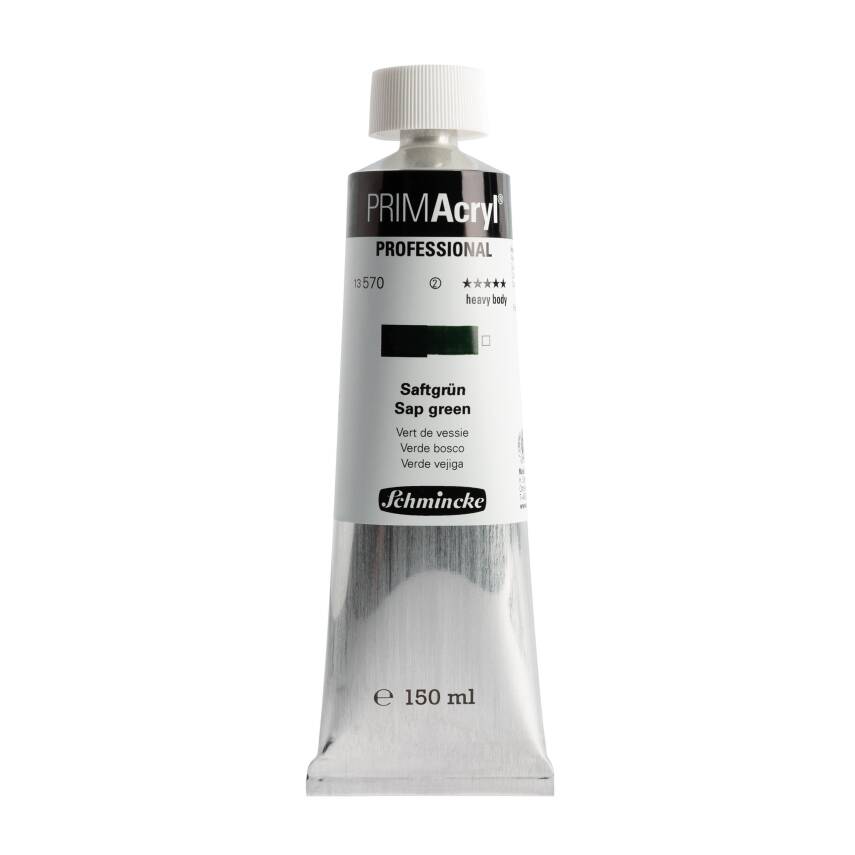 Schmincke Primacryl Artist Acrylic Paint 150 ml Series 2 570 Sap Green - 1