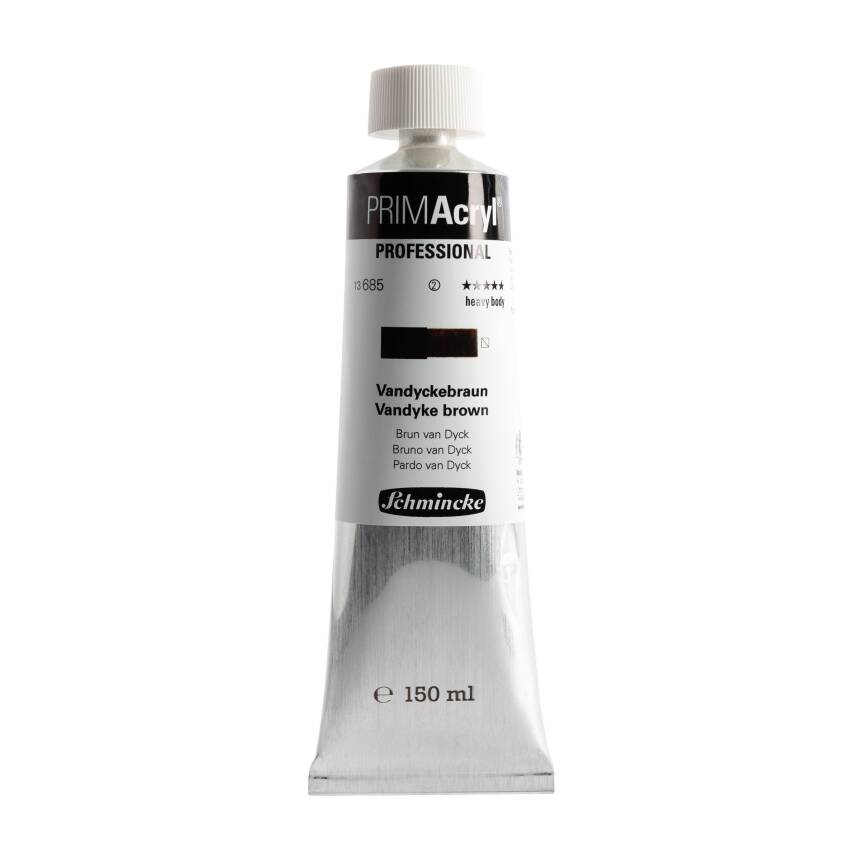 Schmincke Primacryl Artist Acrylic Paint 150 ml Series 2 685 Vandyke Brown - 1