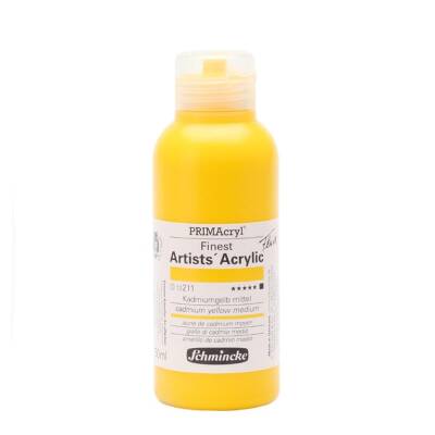 Schmincke Primacryl Artist Acrylic Paint 150 ml Series 3 211 Cadmium Yellow Medium