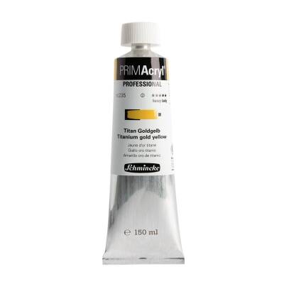 Schmincke Primacryl Artist Acrylic Paint 150 ml Series 3 235 Titanium Gold Yellow