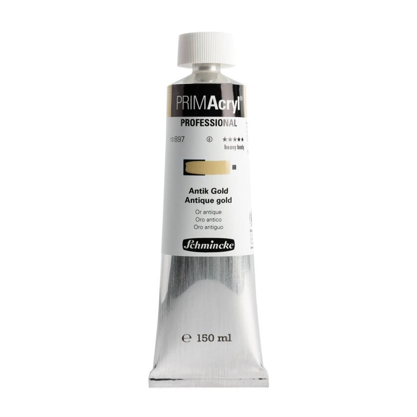 Schmincke Primacryl Artist Acrylic Paint 150 ml Series 4 897 Antique Gold - 1