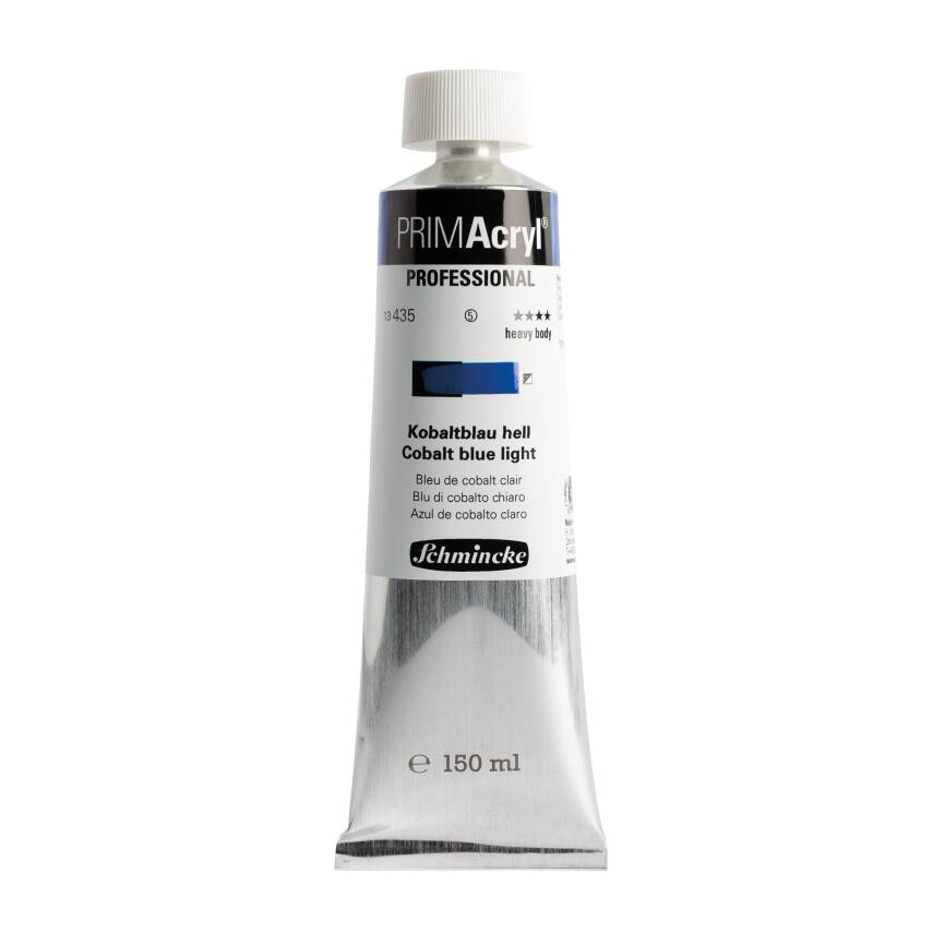 Schmincke Primacryl Artist Acrylic Paint 150 ml Series 5 435 Cobalt Blue Light - 1