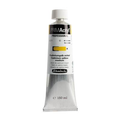 Schmincke Primacryl Artist Acrylic Paint 150 ml Series 6 211 Cadmium Yellow Medium