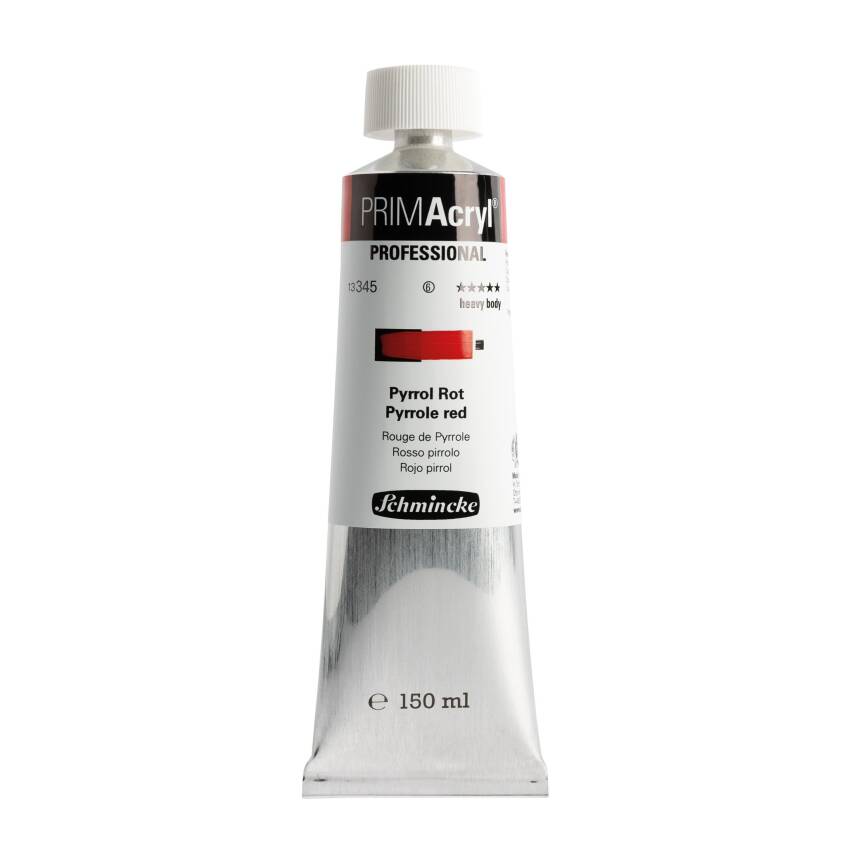Schmincke Primacryl Artist Acrylic Paint 150 ml Series 6 345 Pyrrole Red - 1