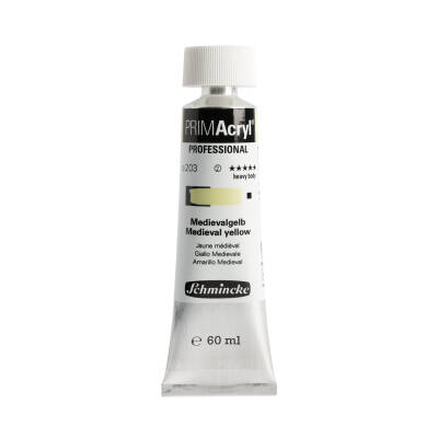 Schmincke Primacryl Artist Acrylic Paint 203 Medieval Yellow 60 ml