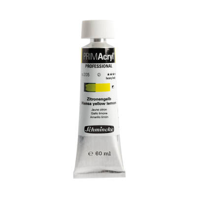 Schmincke Primacryl Artist Acrylic Paint 205 Lemon Yellow 60 ml
