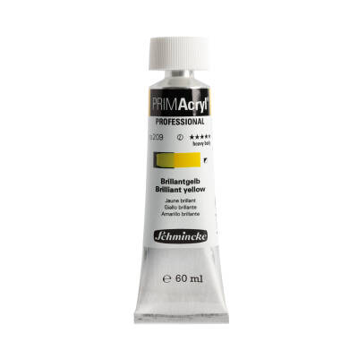Schmincke Primacryl Artist Acrylic Paint 209 Brilliant Yellow 60 ml