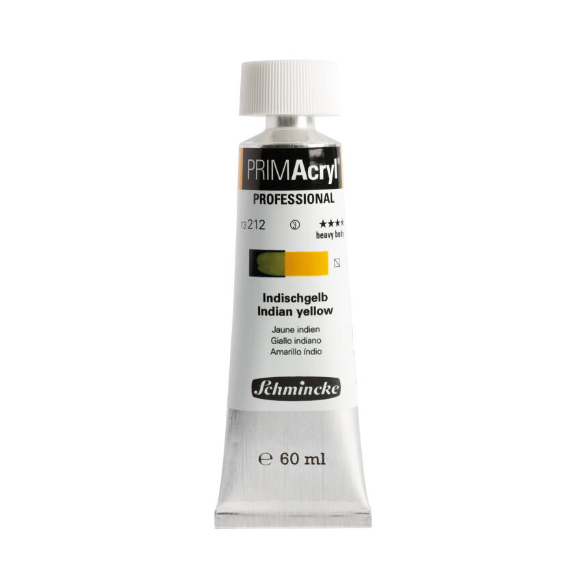 Schmincke Primacryl Artist Acrylic Paint 212 Indian Yellow 60 ml - 1