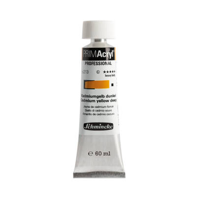 Schmincke Primacryl Artist Acrylic Paint 213 Cadmium Yellow Deep 60 ml