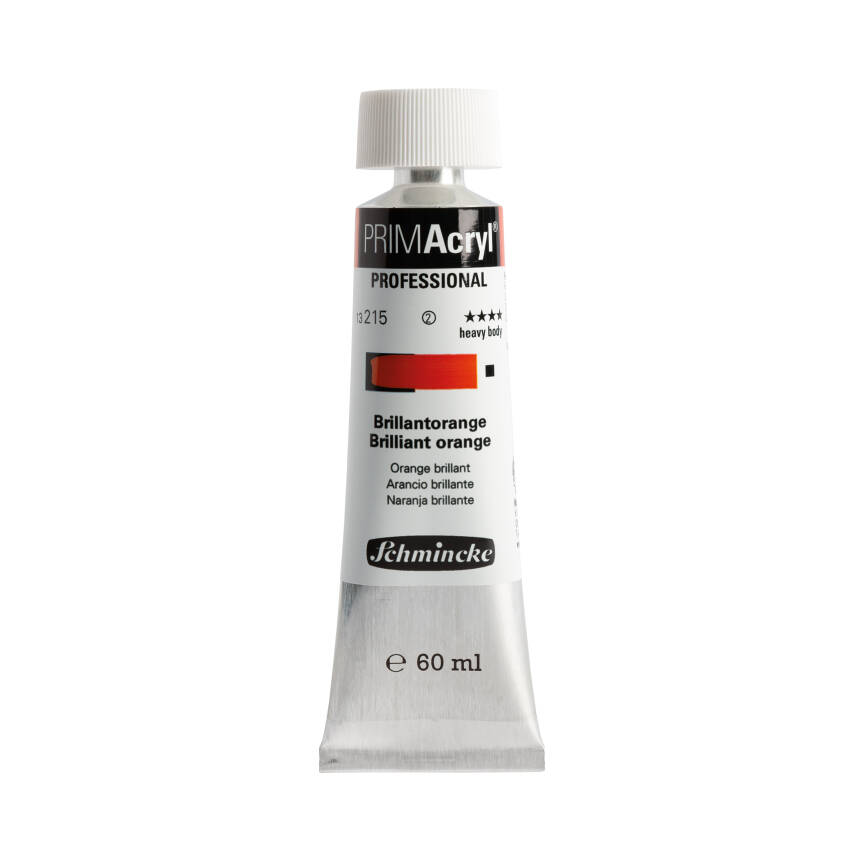 Schmincke Primacryl Artist Acrylic Paint 215 Brilliant Orange 60 ml - 1