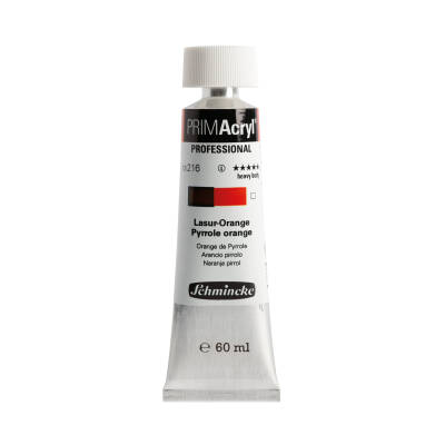 Schmincke Primacryl Artist Acrylic Paint 216 Translucent Orange 60 ml