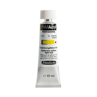 Schmincke Primacryl Artist Acrylic Paint 233 Cadmium Yellow Light Hue 60 ml - 2
