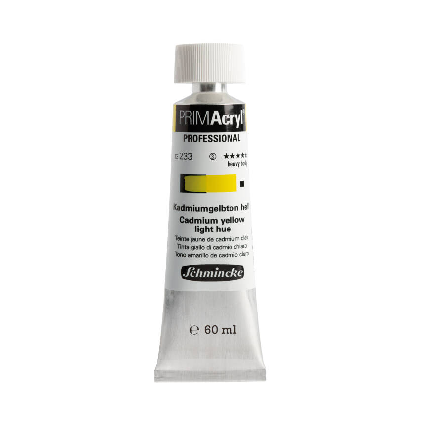 Schmincke Primacryl Artist Acrylic Paint 233 Cadmium Yellow Light Hue 60 ml - 2