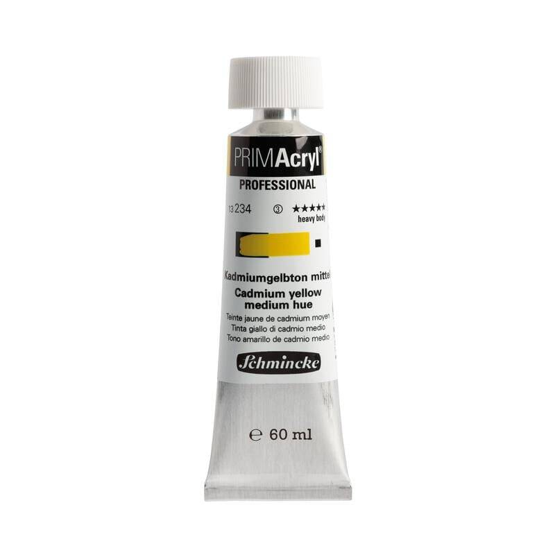 Schmincke Primacryl Artist Acrylic Paint 234 Cadmium Yellow Medium Hue 60 ml - 1