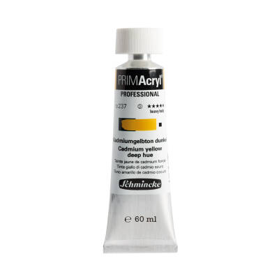 Schmincke Primacryl Artist Acrylic Paint 237 Cadmium Yellow Deep Hue 60 ml - 2