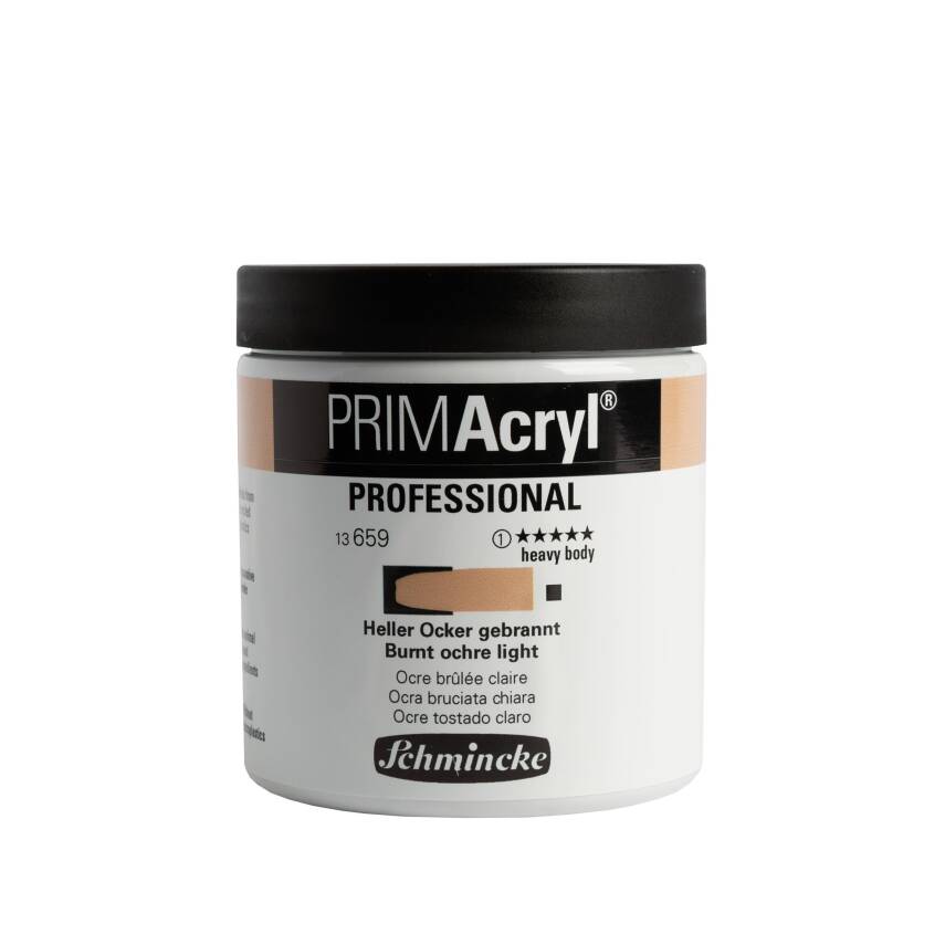 Schmincke Primacryl Artist Acrylic Paint 237 ml Series 1 659 Burnt Ocher Light - 1