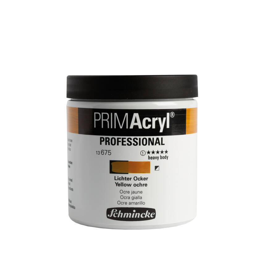 Schmincke Primacryl Artist Acrylic Paint 237 ml Series 1 675 Yellow ochre - 1