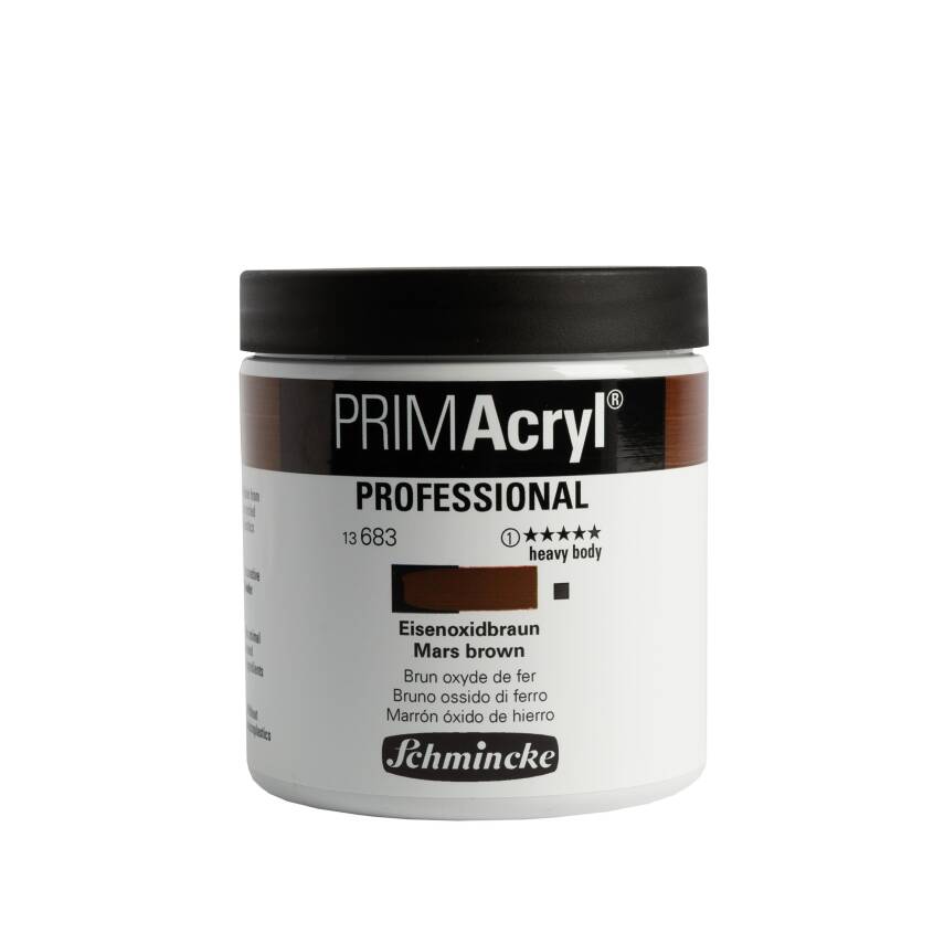 Schmincke Primacryl Artist Acrylic Paint 237 ml Series 1 683 Mars Brown - 1