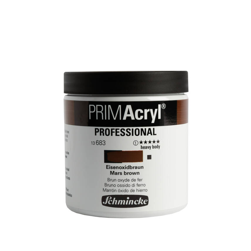 Schmincke Primacryl Artist Acrylic Paint 237 ml Series 1 683 Mars Brown - 2