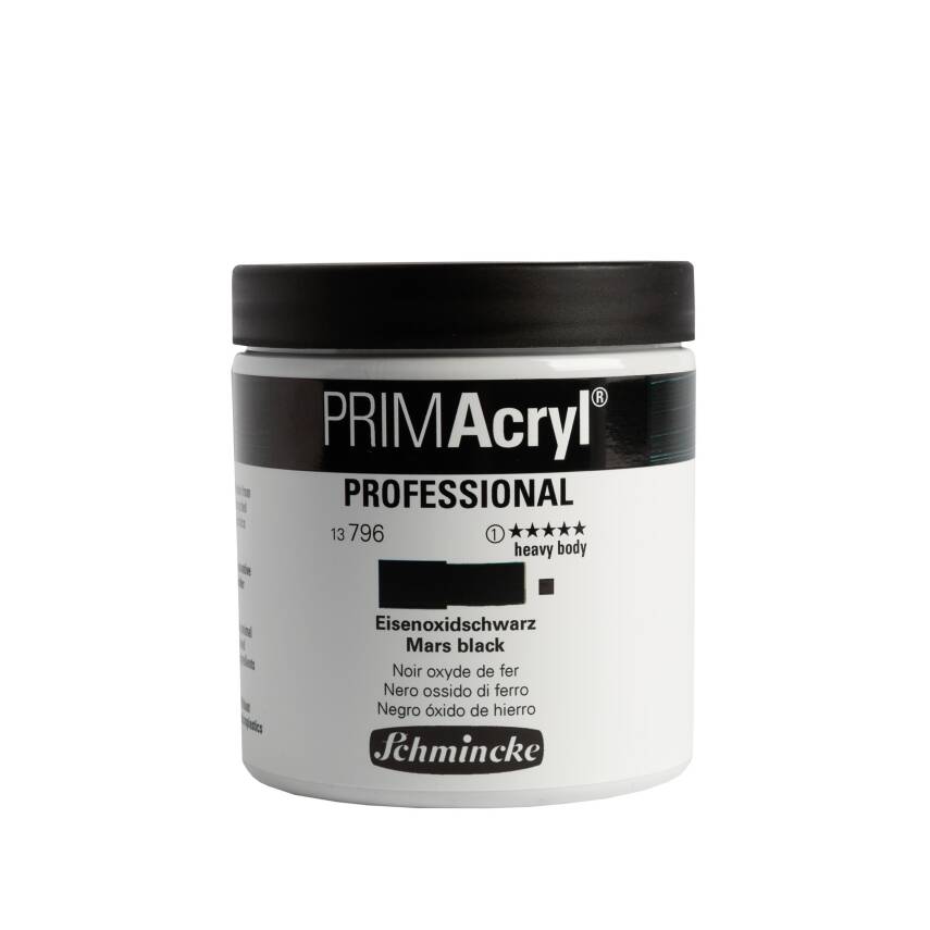 Schmincke Primacryl Artist Acrylic Paint 237 ml Series 1 796 Mars Black - 1
