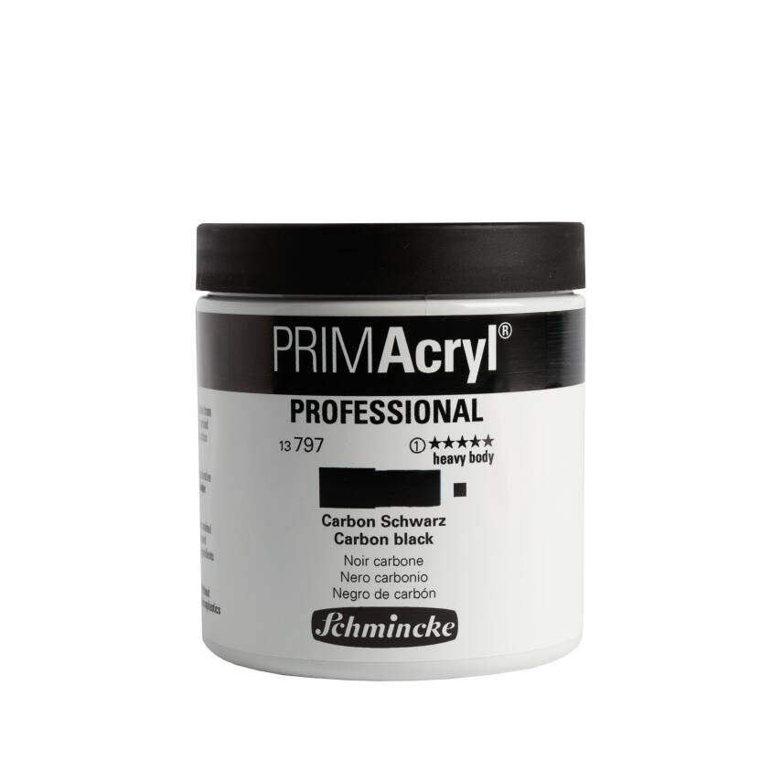 Schmincke Primacryl Artist Acrylic Paint 237 ml Series 1 797 Carbon Black - 1