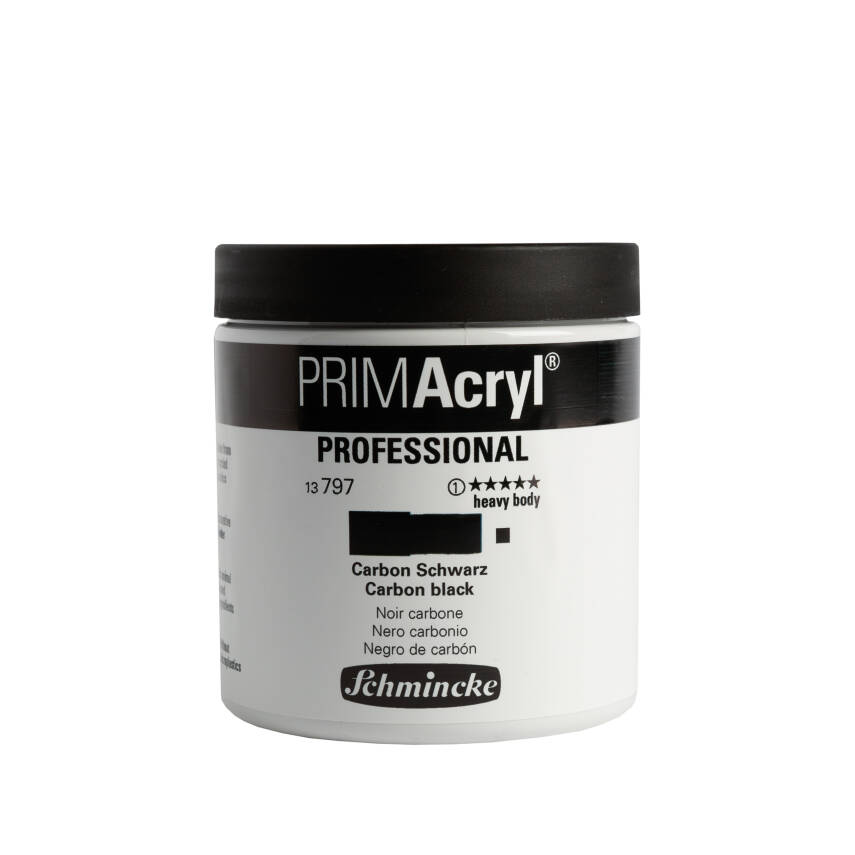 Schmincke Primacryl Artist Acrylic Paint 237 ml Series 1 797 Carbon Black - 2