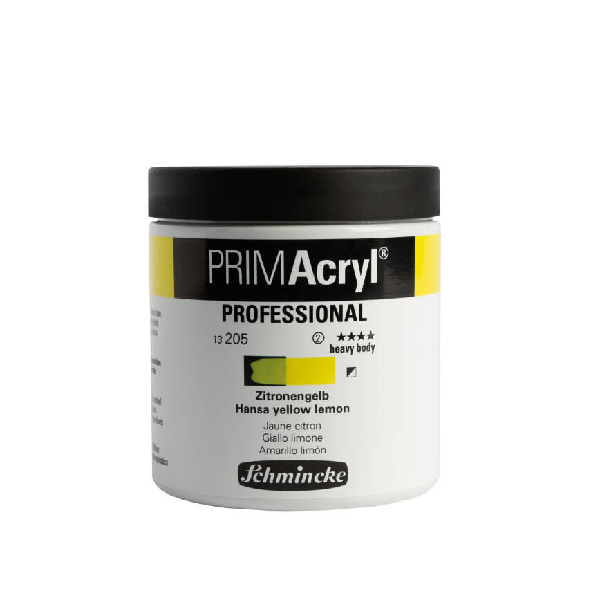 Schmincke Primacryl Artist Acrylic Paint 237 ml Series 2 205 Hansa yellow lemon - 1