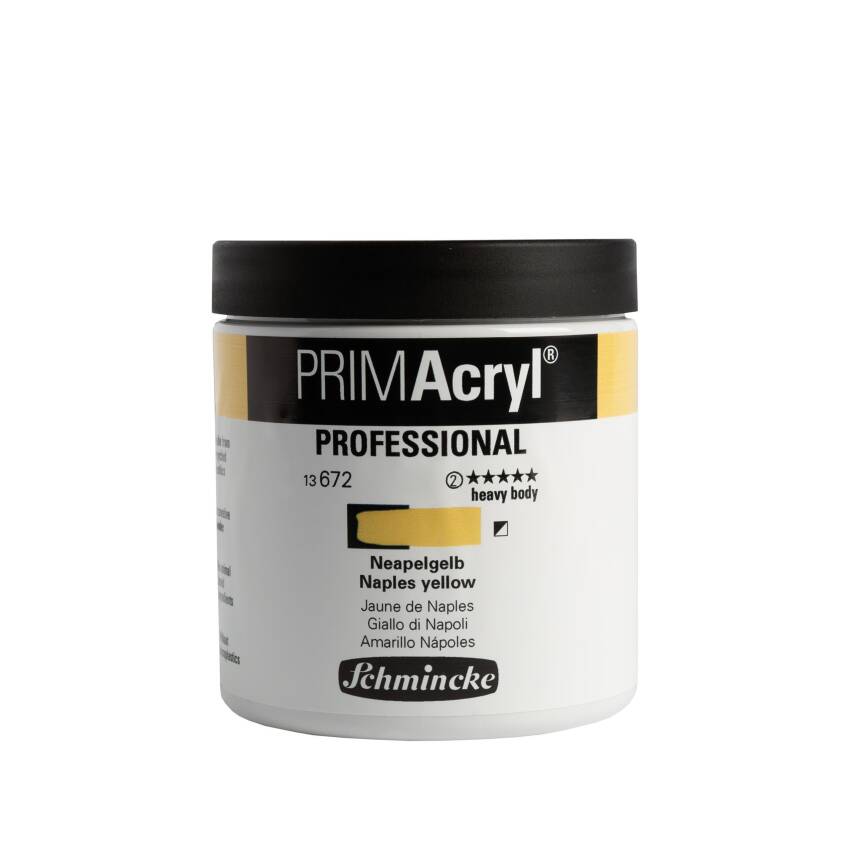 Schmincke Primacryl Artist Acrylic Paint 237 ml Series 2 672 Naples Yellow - 1