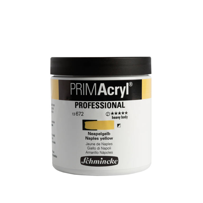 Schmincke Primacryl Artist Acrylic Paint 237 ml Series 2 672 Naples Yellow - 2