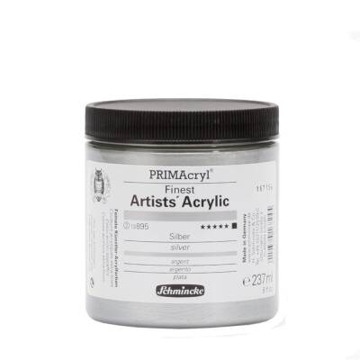 Schmincke Primacryl Artist Acrylic Paint 237 ml Series 3 895 Silver