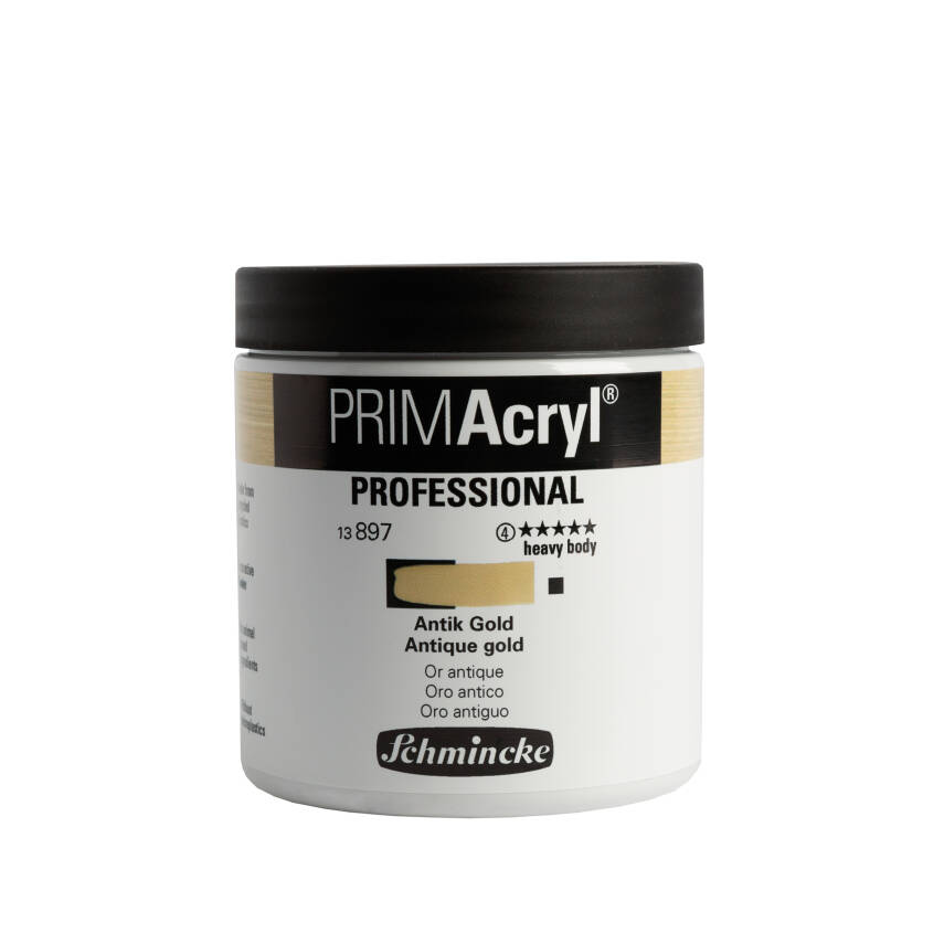 Schmincke Primacryl Artist Acrylic Paint 237 ml Series 4 897 Antique gold - 2