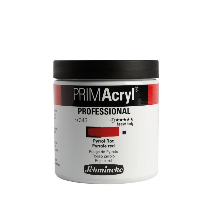 Schmincke Primacryl Artist Acrylic Paint 237 ml Series 6 345 Pyrrole Red - 1