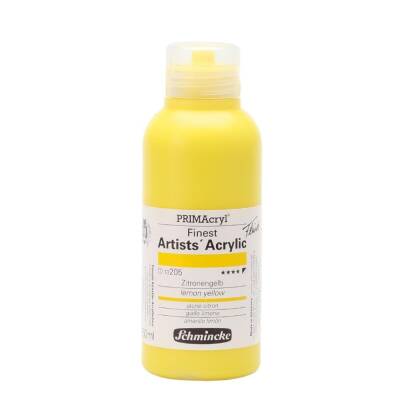 Schmincke Primacryl Artist Acrylic Paint 250 ml Series 1 205 Lemon Yellow