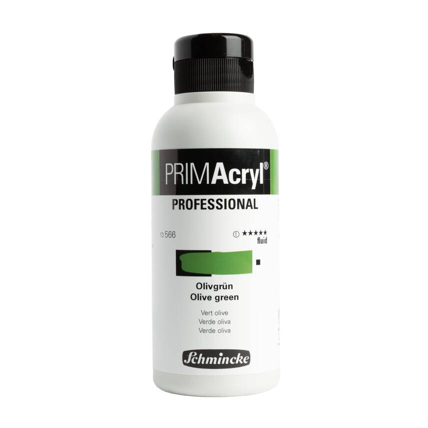 Schmincke Primacryl Artist Acrylic Paint 250 ml Series 1 566 Olive Green Fluid - 1