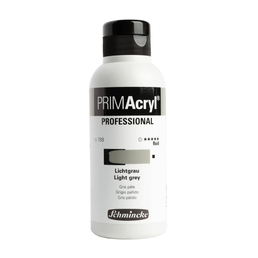 Schmincke Primacryl Artist Acrylic Paint 250 ml Series 1 788 Light Gray Fluid - 1