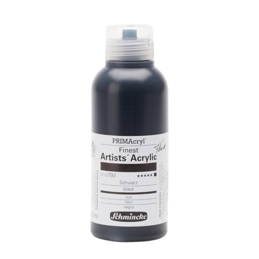 Schmincke Primacryl Artist Acrylic Paint 250 ml Series 1 793 Black - 1
