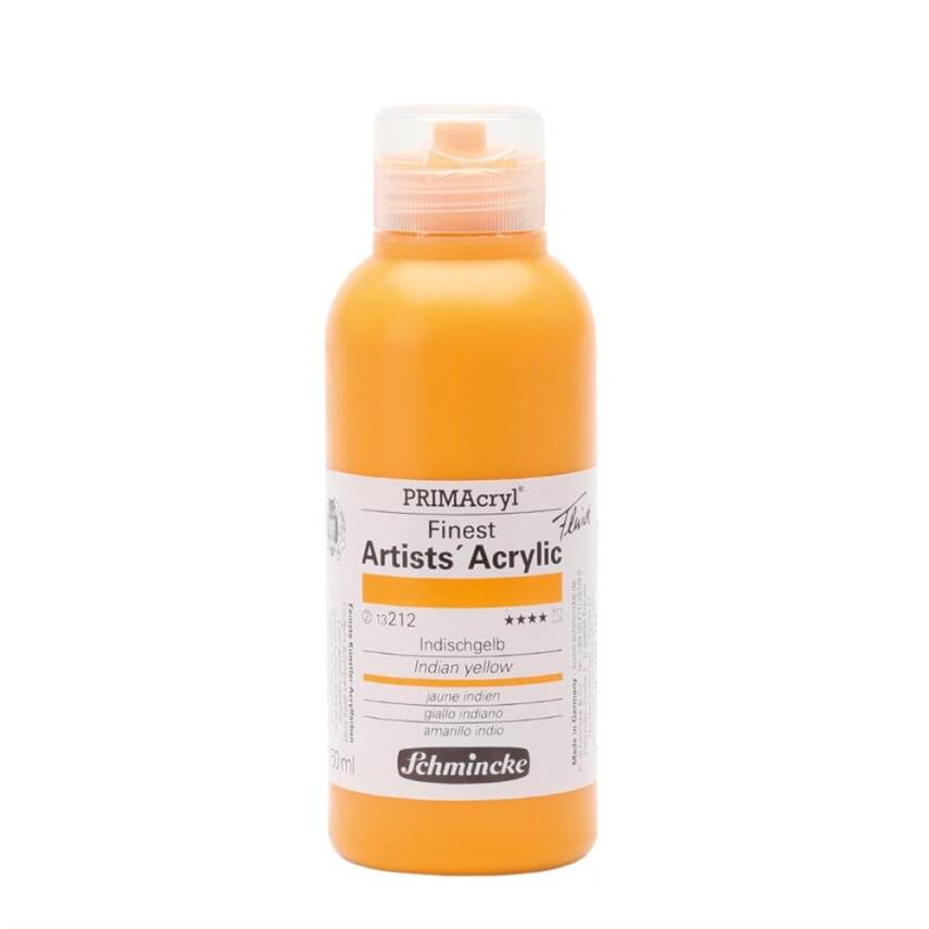 Schmincke Primacryl Artist Acrylic Paint 250 ml Series 2 212 Indian Yellow - 1