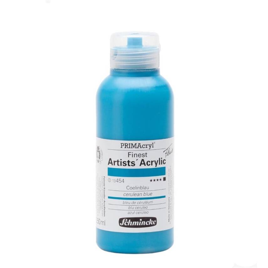 Schmincke Primacryl Artist Acrylic Paint 250 ml Series 2 454 Cerulean Blue - 1