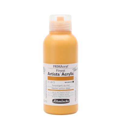 Schmincke Primacryl Artist Acrylic Paint 250 ml Series 2 673 Naples Yellow Deep