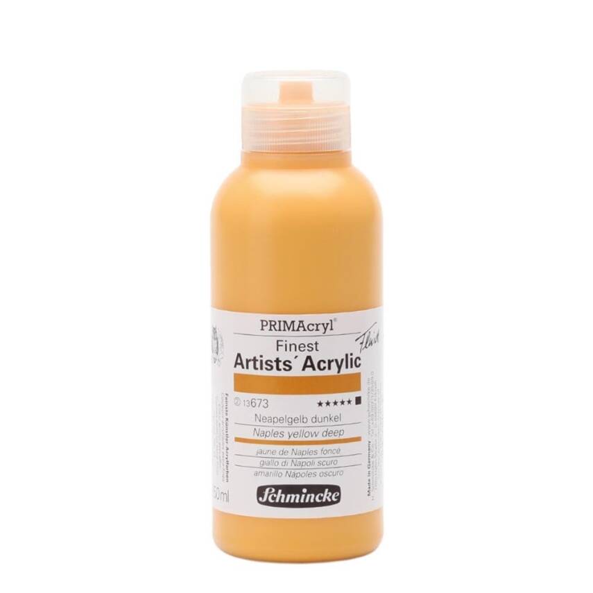 Schmincke Primacryl Artist Acrylic Paint 250 ml Series 2 673 Naples Yellow Deep - 1